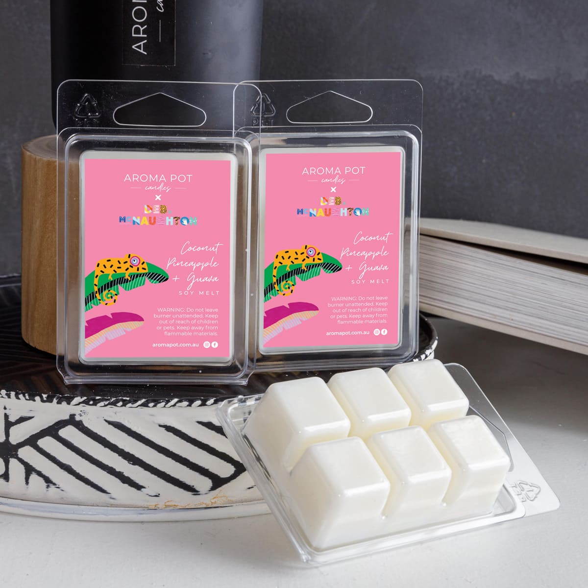 Aroma Pot Candles Coconut, Pineapple and Guava Soy Melt