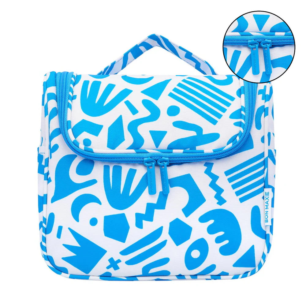 Bon Maxie Blue Goddess Travel Toiletry Bag