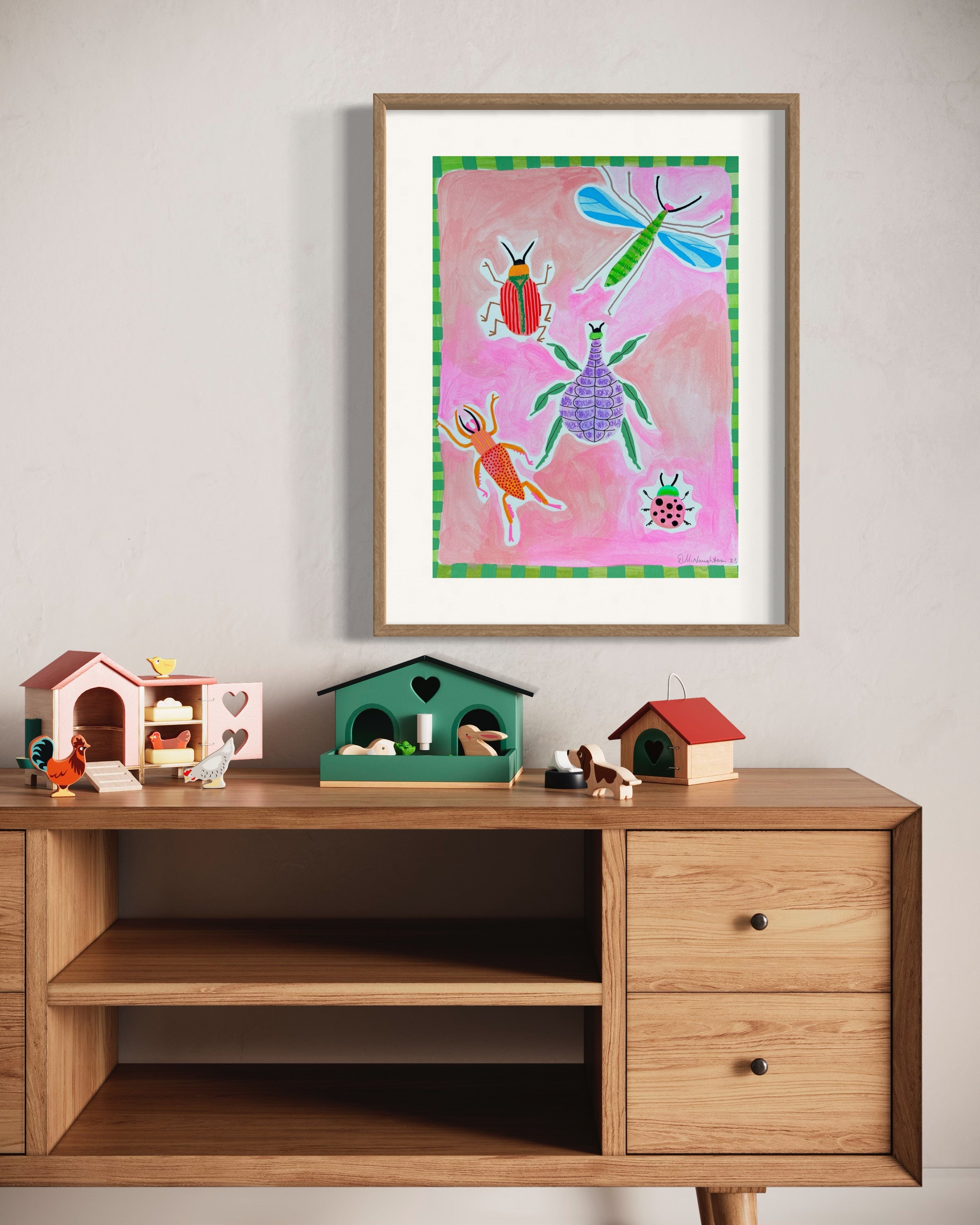 'BUG OFF' Original A3 Mixed Media on Paper