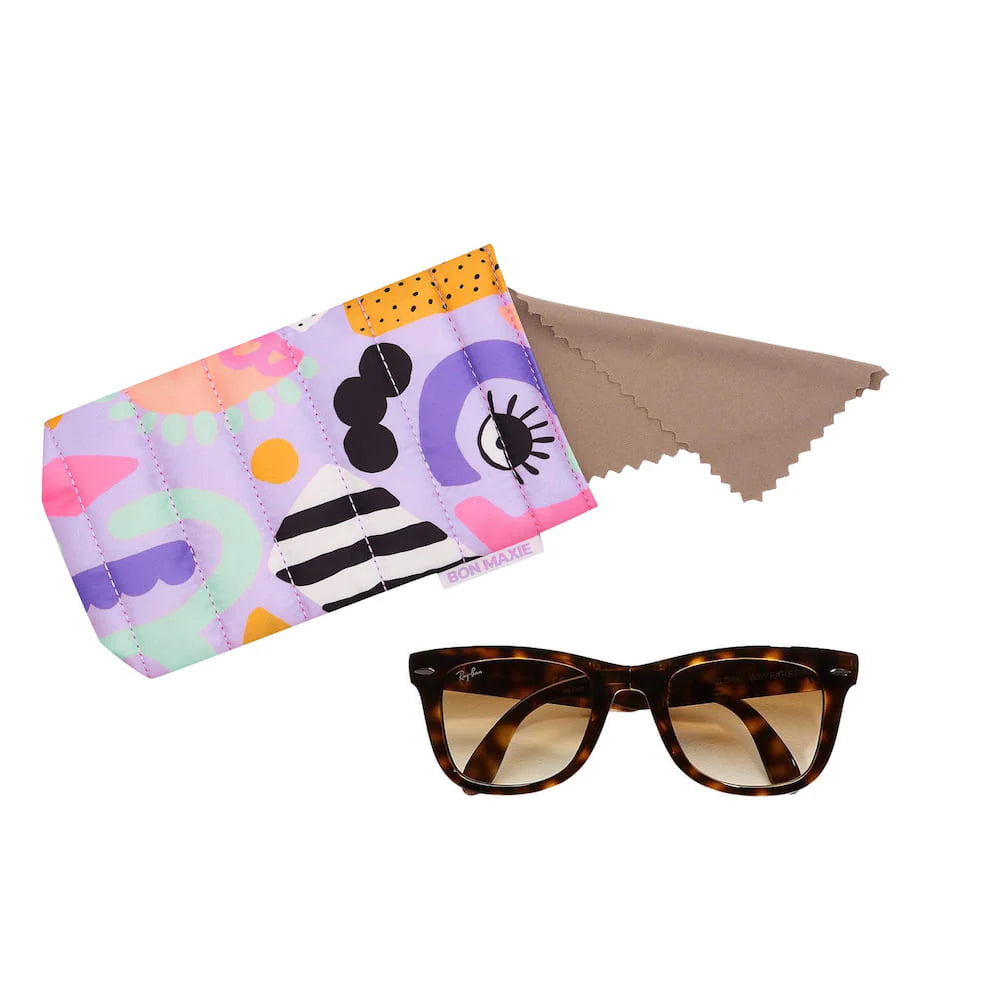 Bon Maxie Eye Love Purple Glasses Case