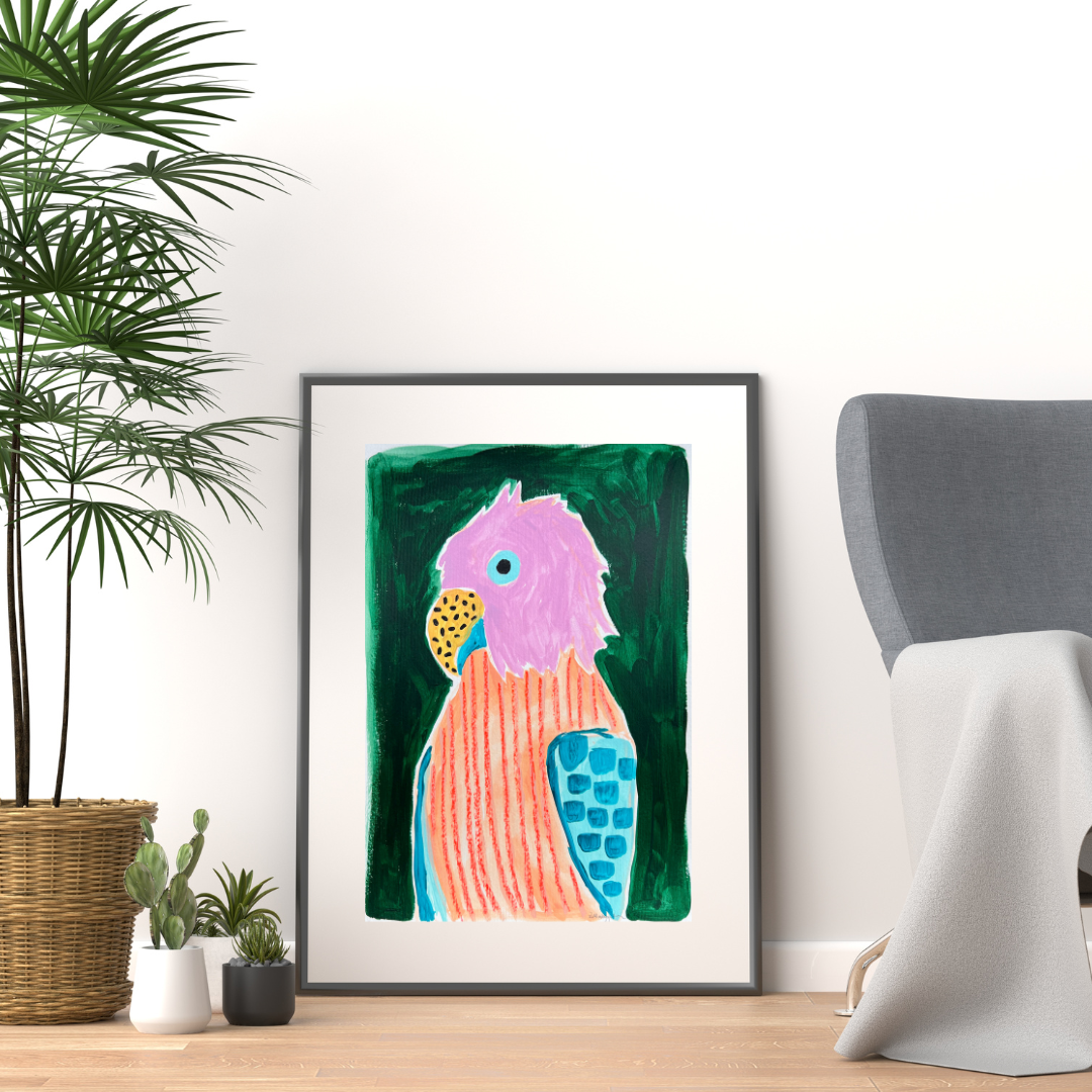'POLLY' Original A3 Mixed Media on Paper