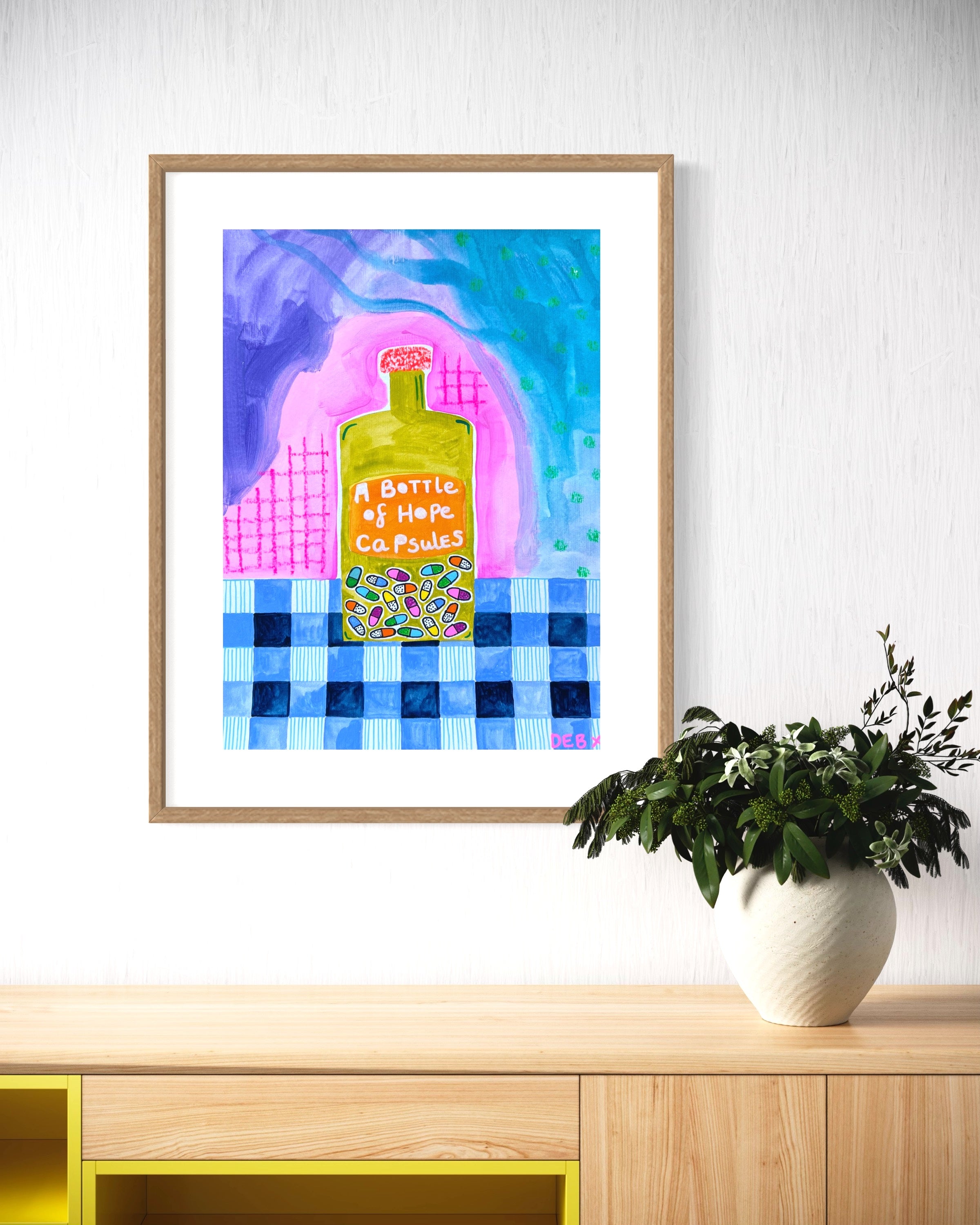 'HOPE' Original A3 Think Good Things Collection