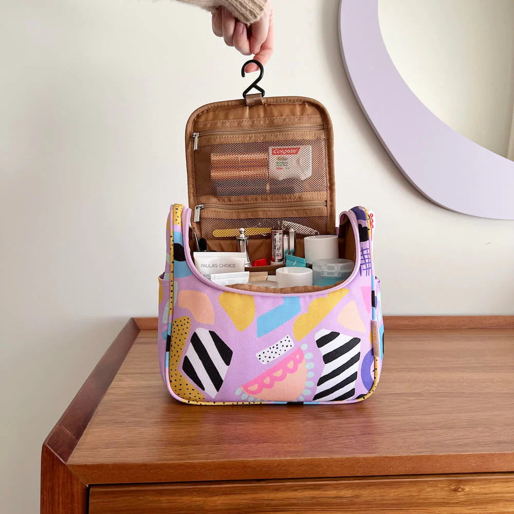 Bon Maxie Eye Love Purple Travel Toiletry Bag