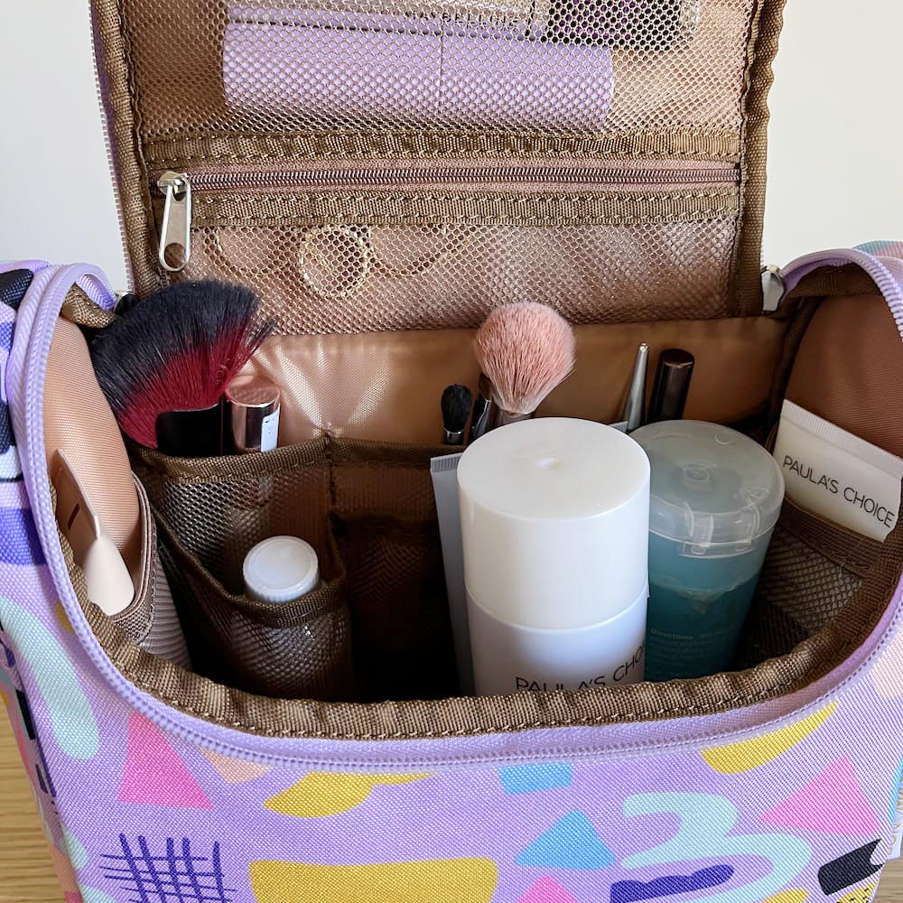 Bon Maxie Eye Love Purple Travel Toiletry Bag