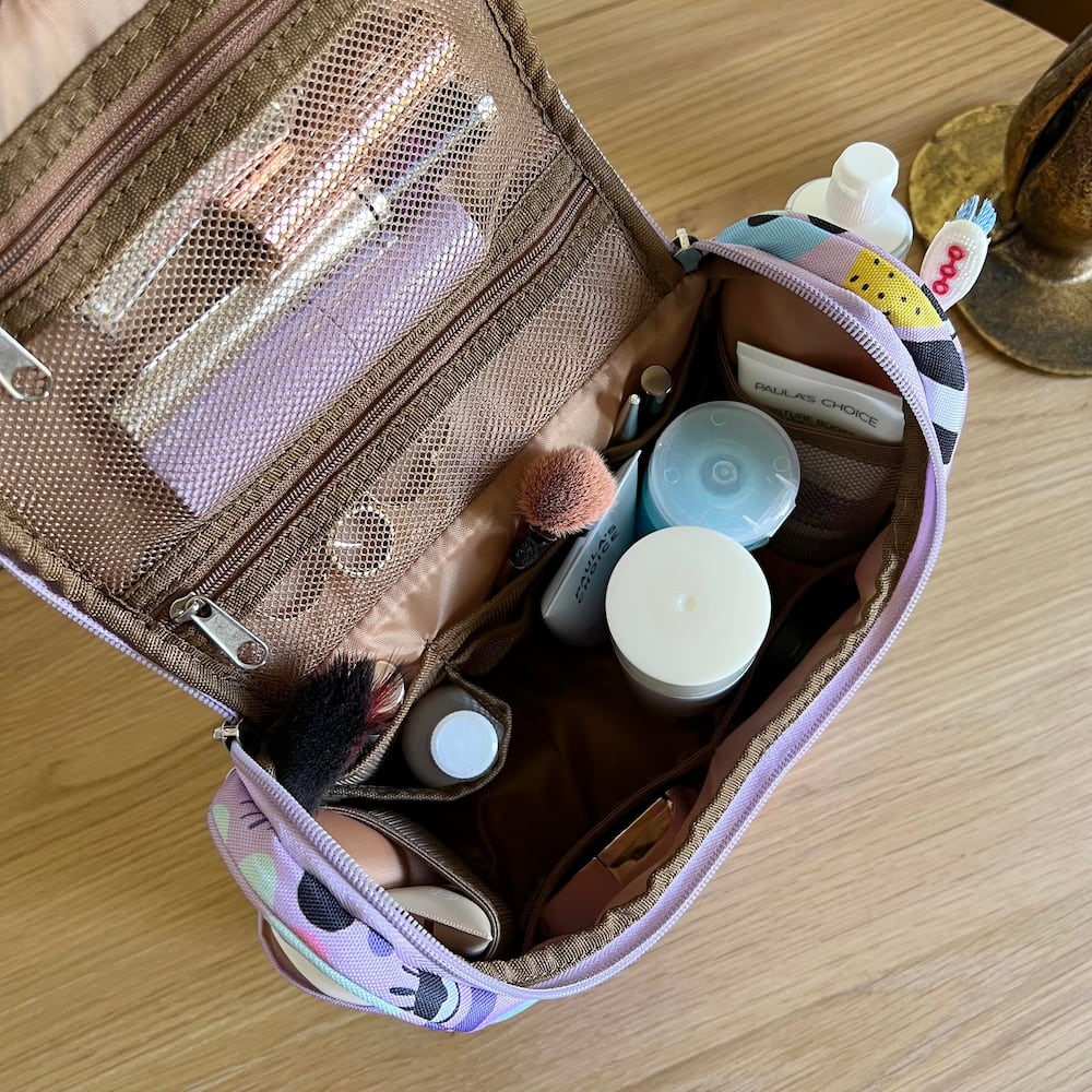 Bon Maxie Eye Love Purple Travel Toiletry Bag