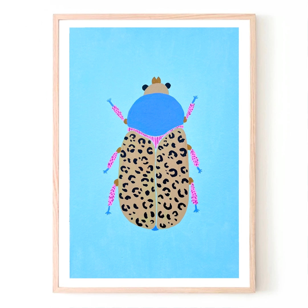 'LOVE BUG' Original A3 Mixed Media on Paper
