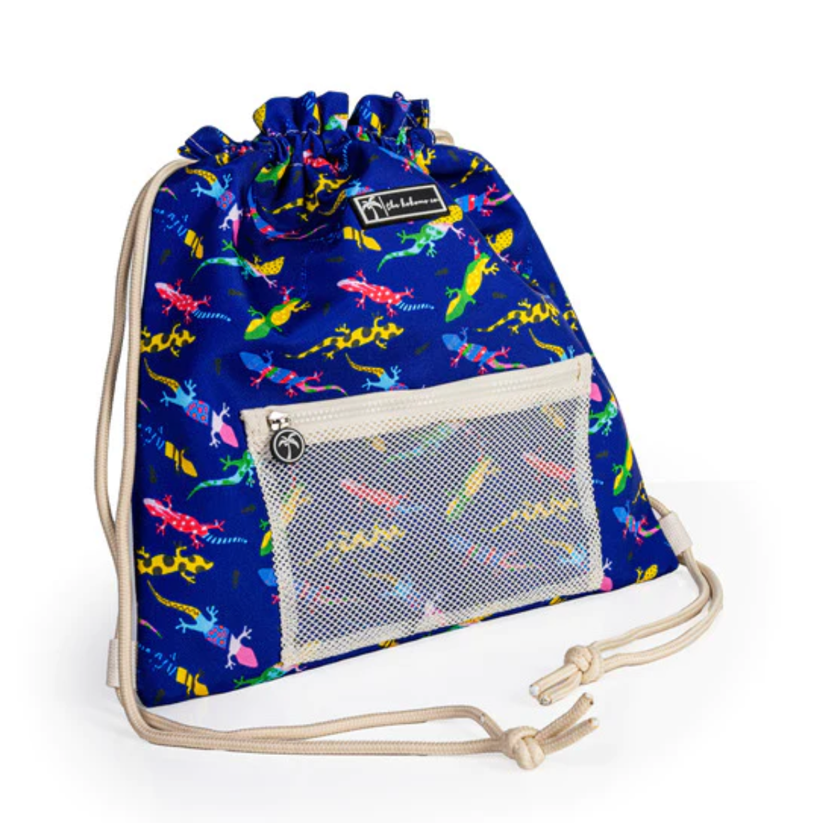 The Kokomo Co Swim Bag - Gecko Invasion Navy