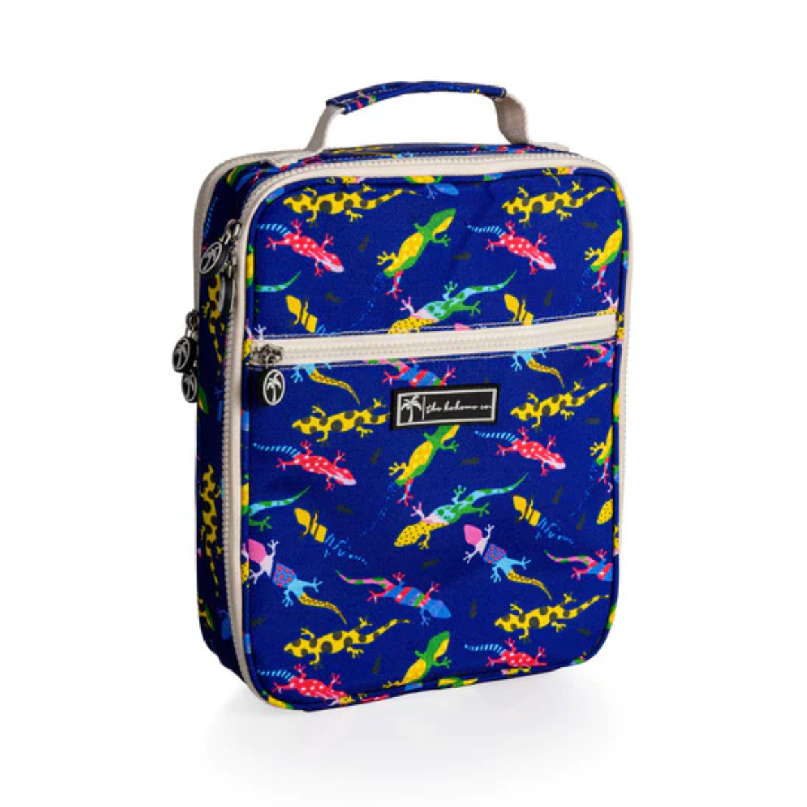 The Kokomo Co Lunch Bag - Gecko Invasion Navy
