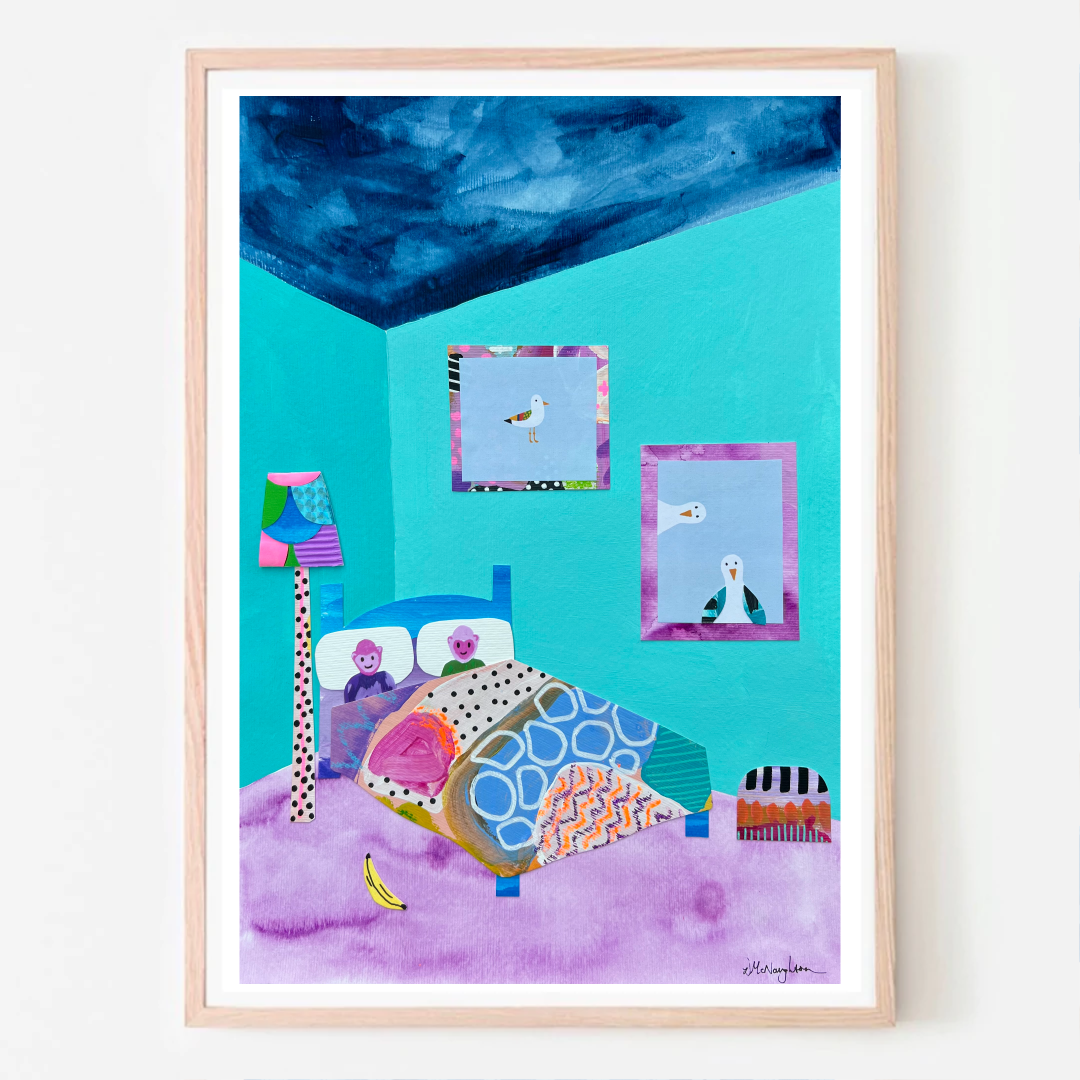 'SWEET DREAMS' Original A3 Mixed Media on Paper