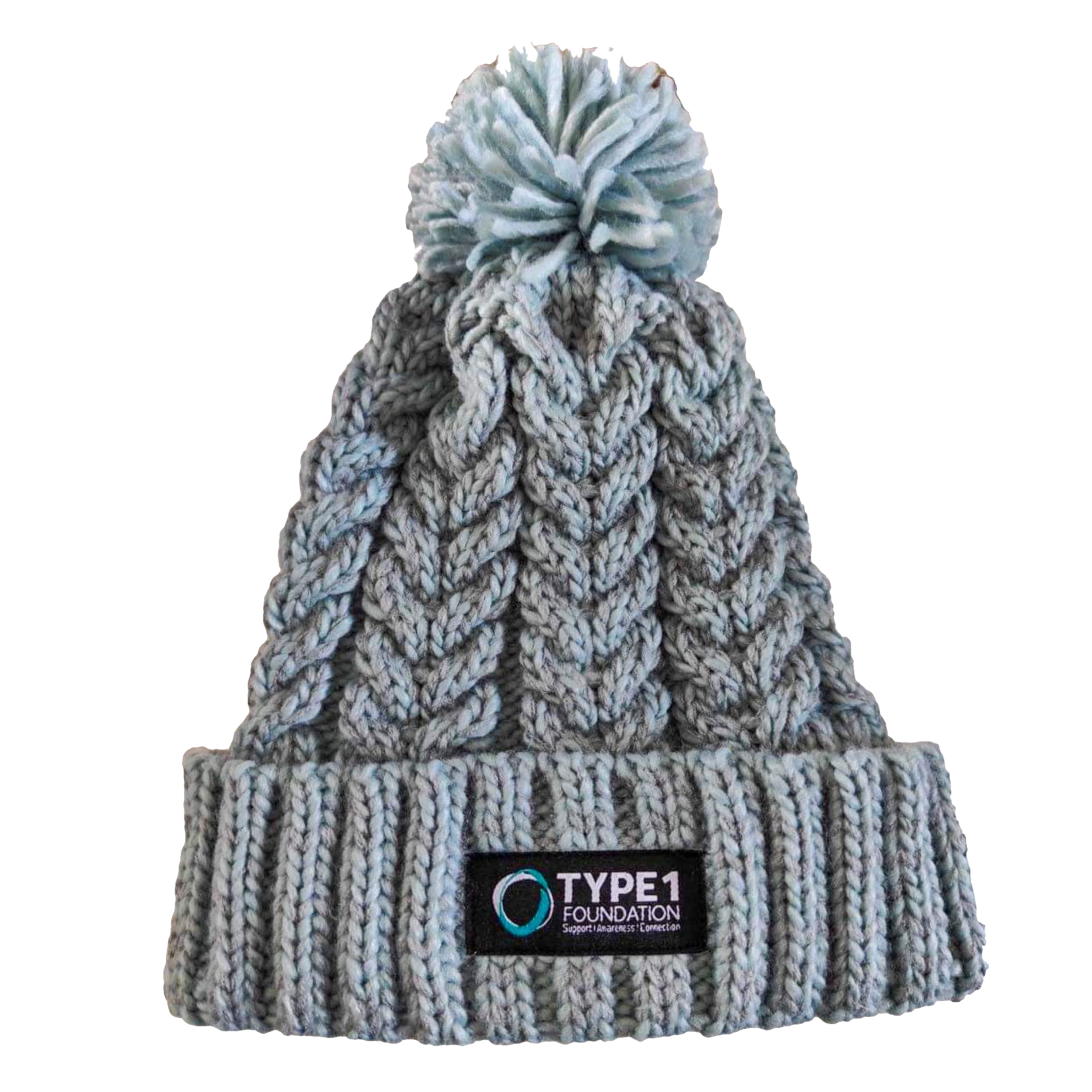 Brave Beanies - Teal Pom Pom