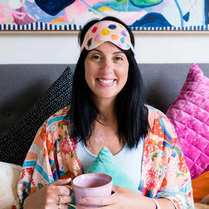 Ruby Olive Silk Eye Mask Cottonwool