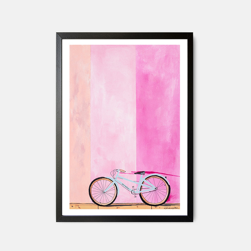 Deb McNaughton - Melbourne Artist - Fashion Art Print - Ridin Solo - Melbourne - Aspendale