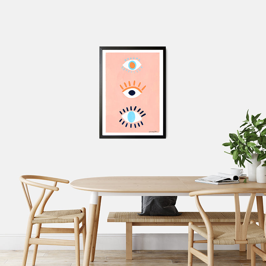 Deb McNaughton Artist - Original Print - Eyes Wide Open - Aspendale