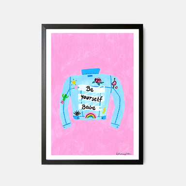 Deb McNaughton Artist - Original Print - Be Yourself Babe- Aspendale
