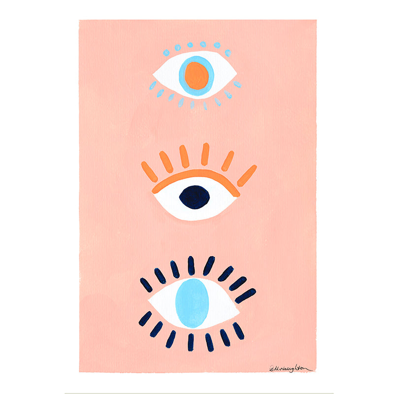 Deb McNaughton Artist - Original Print - Eyes Wide Open - Aspendale