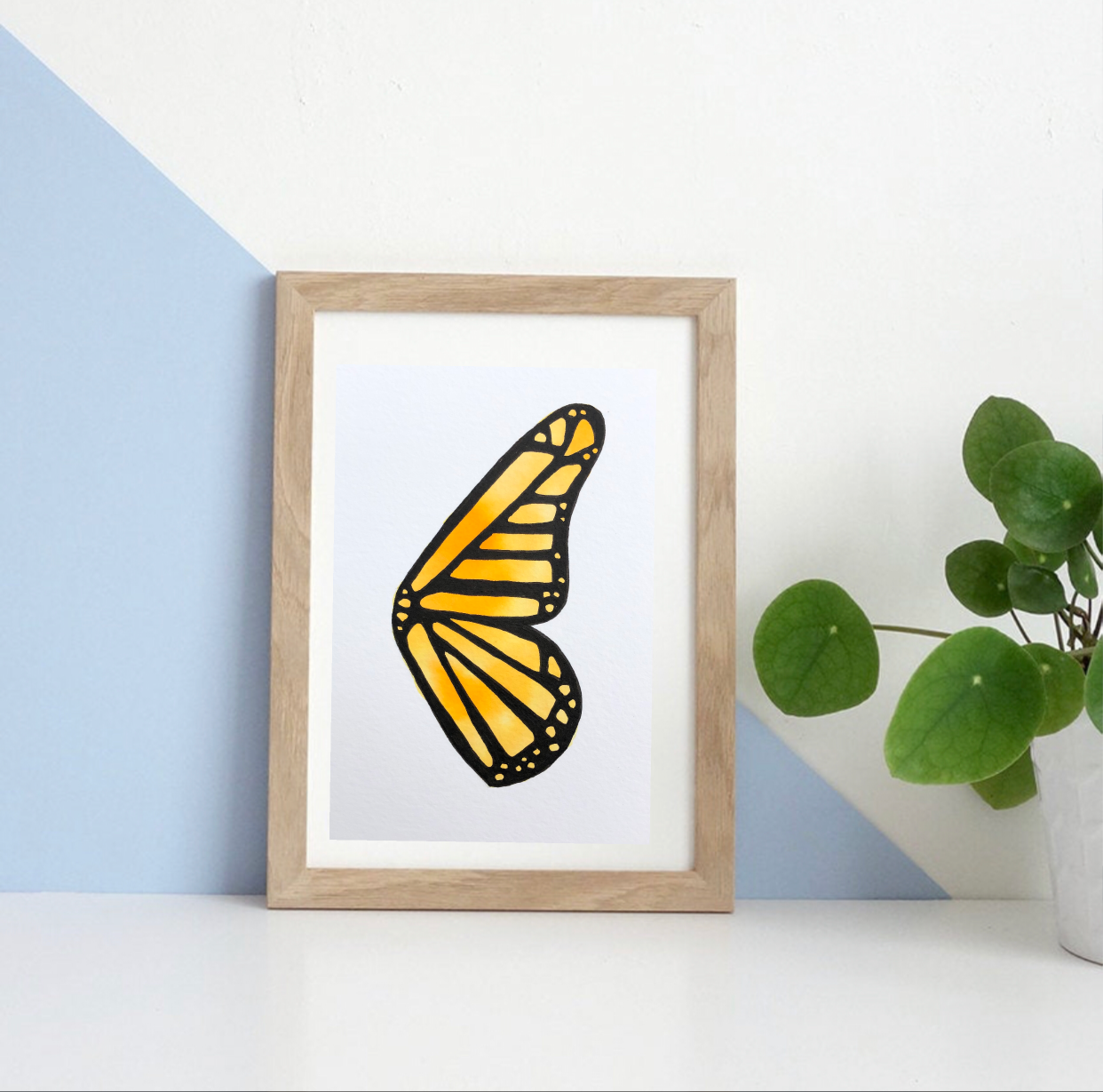Original Watercolour Butterfly Wing 5