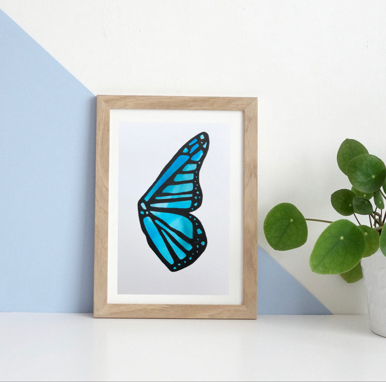 Original Watercolour Butterfly Wing 10