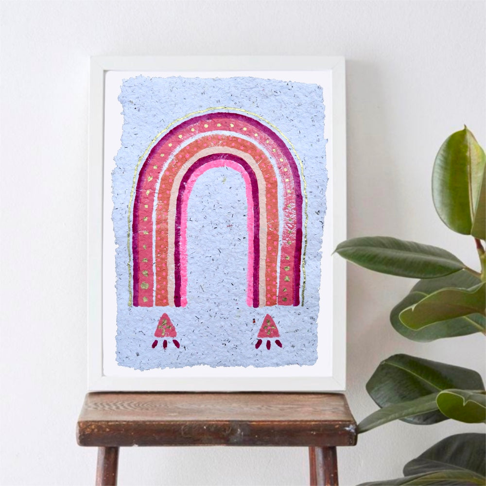 Hand Made Paper Rainbows - Whimsical