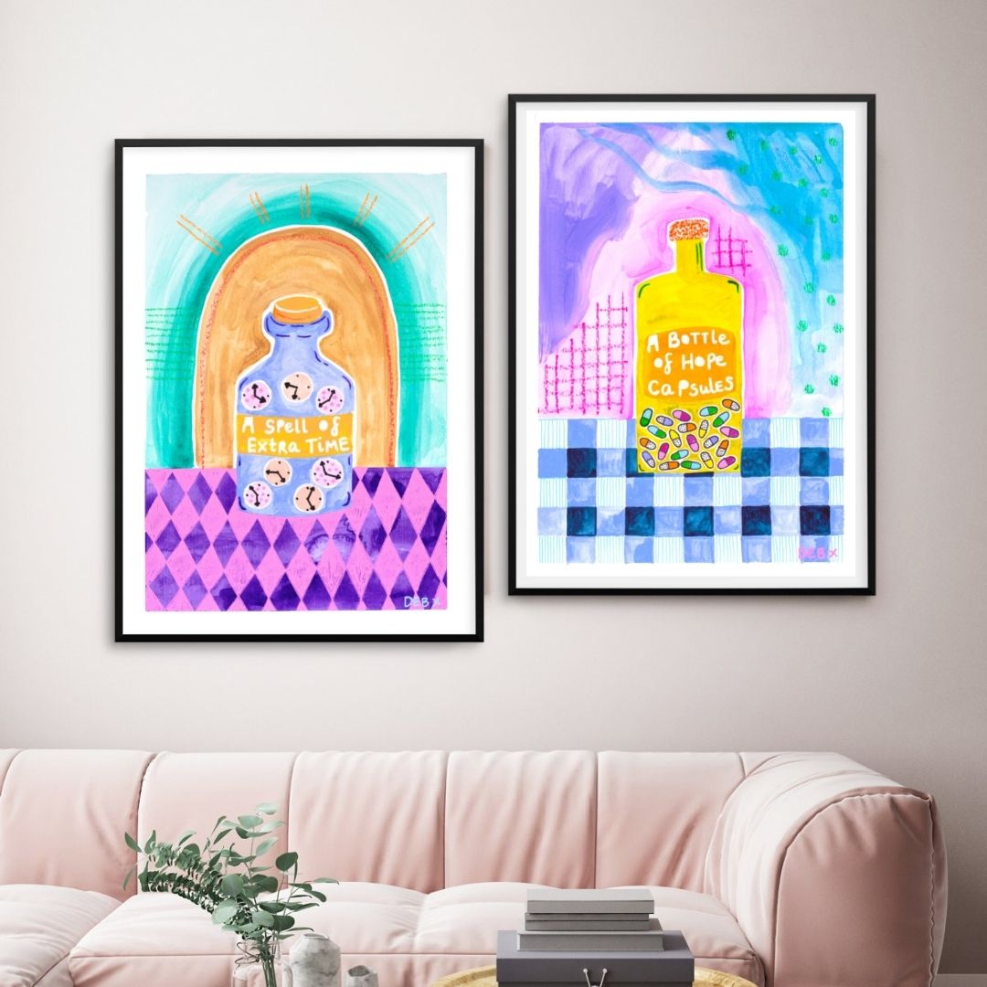 'EXTRA TIME' Original A3 Think Good Things Collection