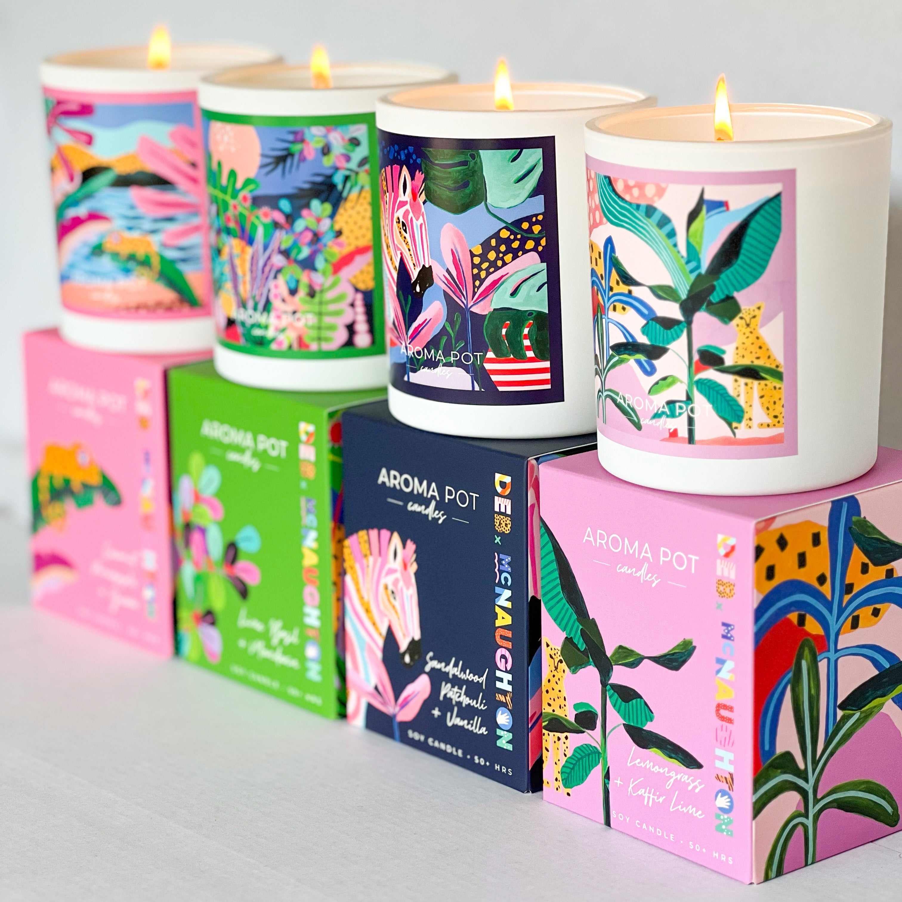 Aroma Pot Candles Coconut, Pineapple and Guava Candle