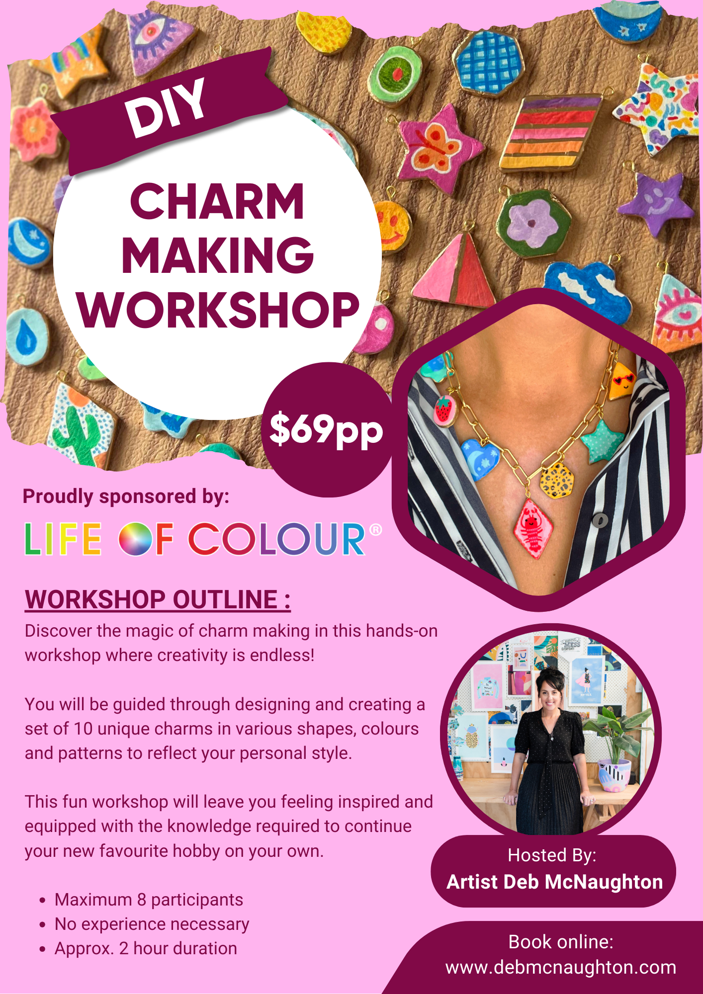 Sunday 16th March at 10:00am CHARM MAKING WORKSHOP