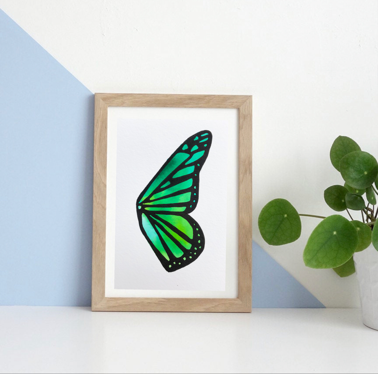 Original Watercolour Butterfly Wing 7