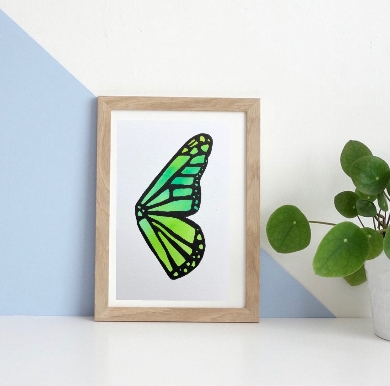 Original Watercolour Butterfly Wing 12