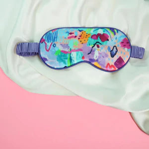Ruby Olive Silk Eye Mask Seagull's Day Out