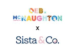 Sista & Co X Deb 'Fantasia' Silk Hand Fan -Black