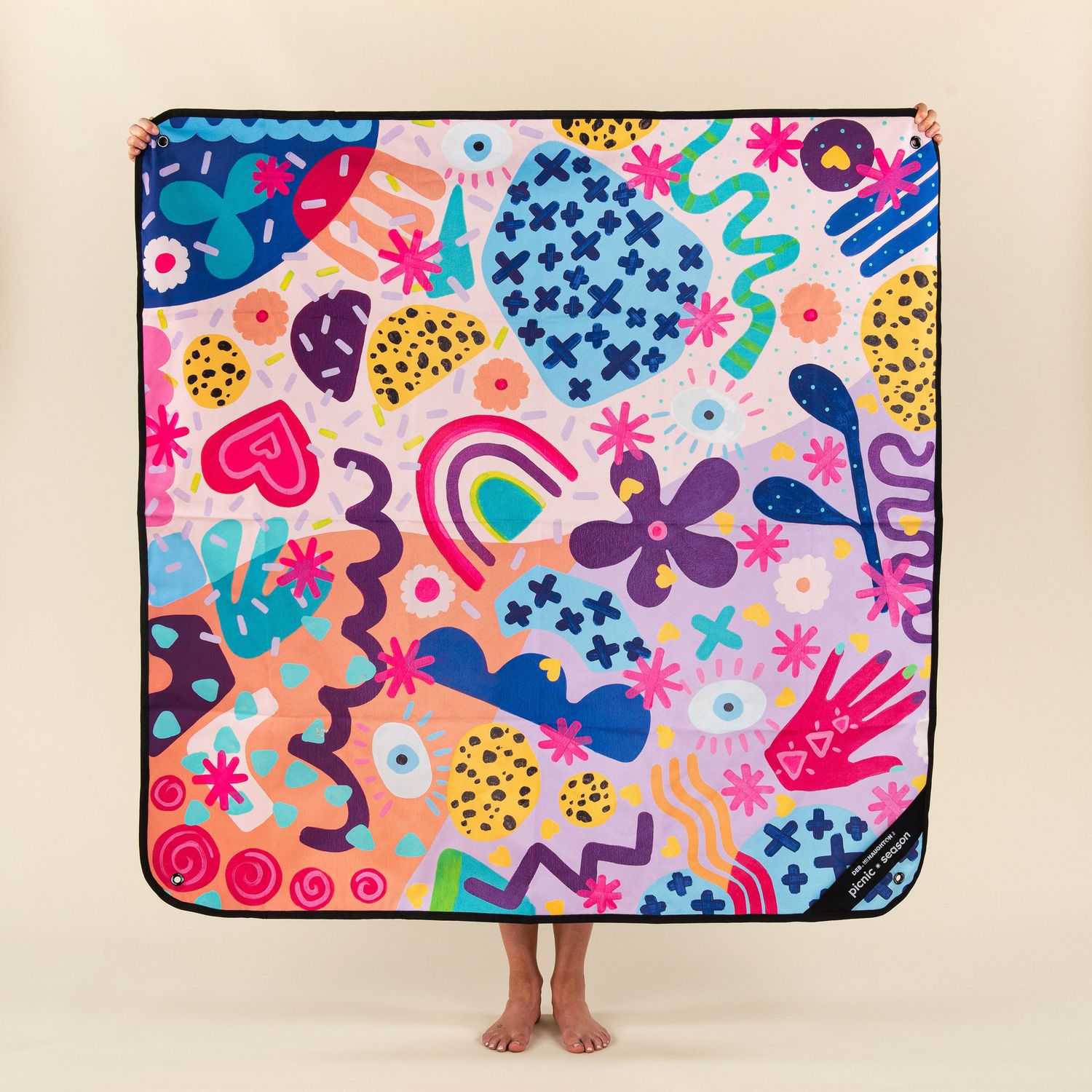 Picnic Season Hippy Shake Picnic Blanket